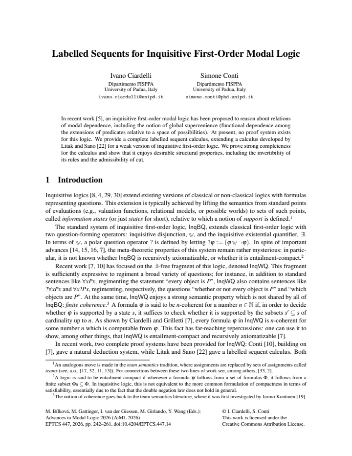 First page