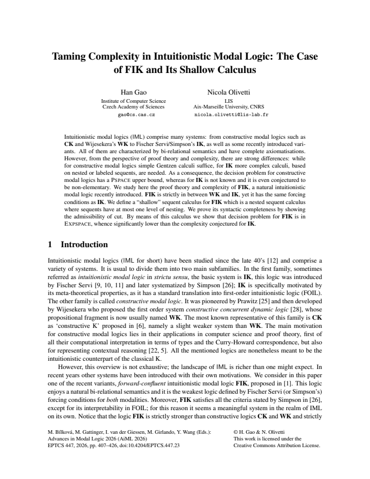First page