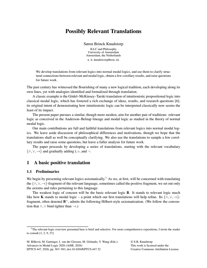First page
