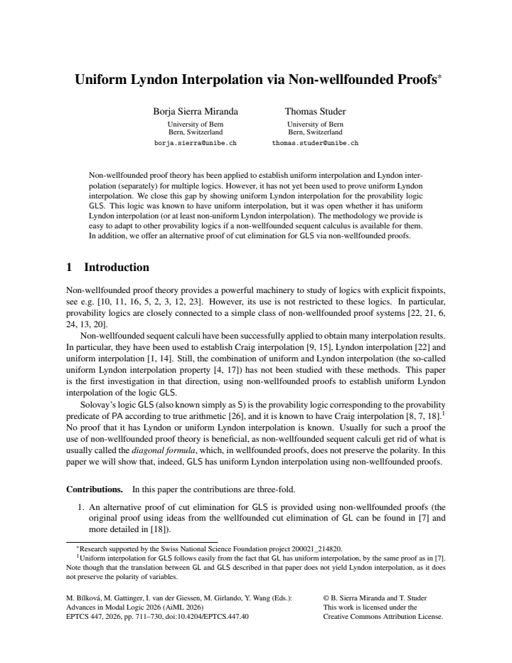 First page