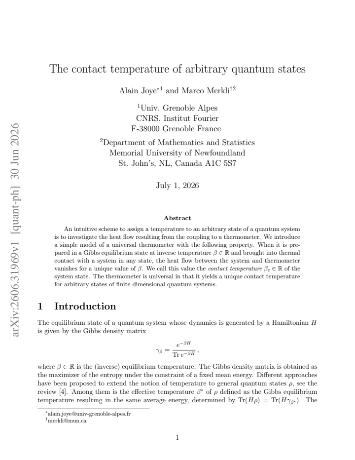 First page