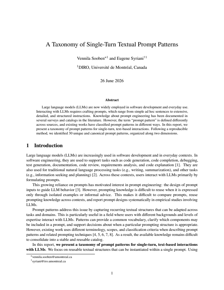 First page