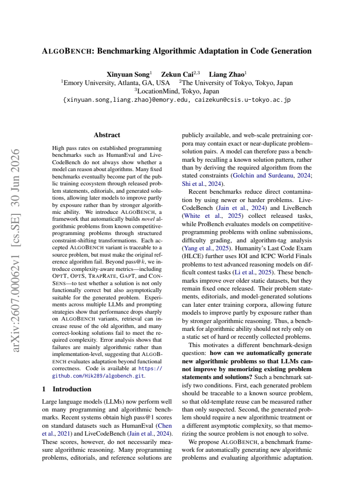 First page