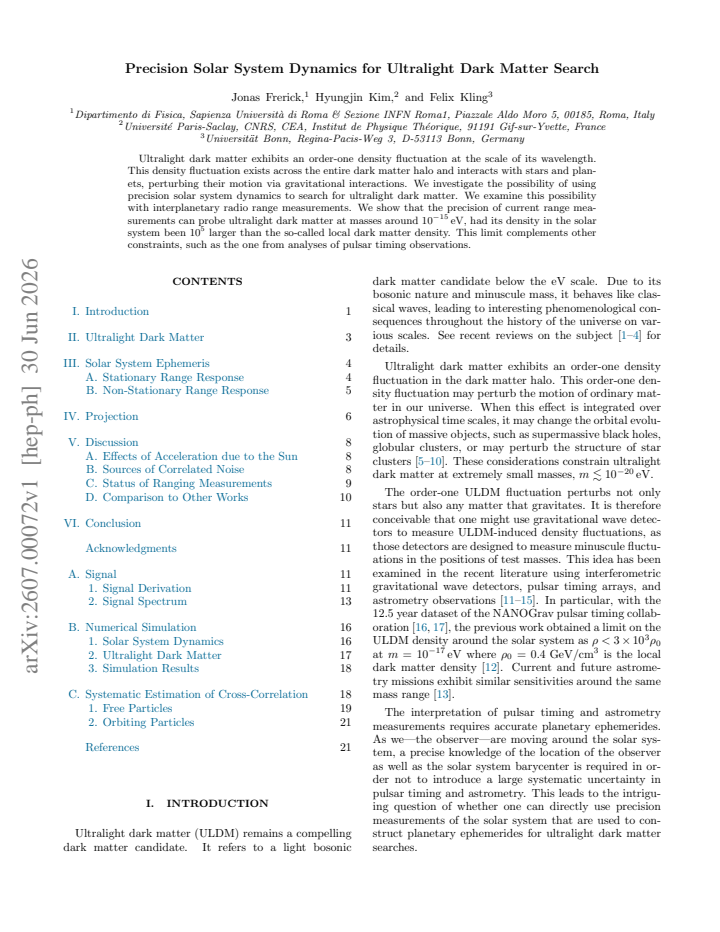 First page