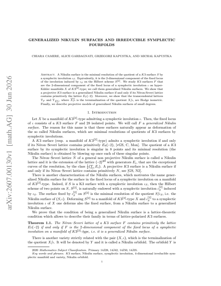First page
