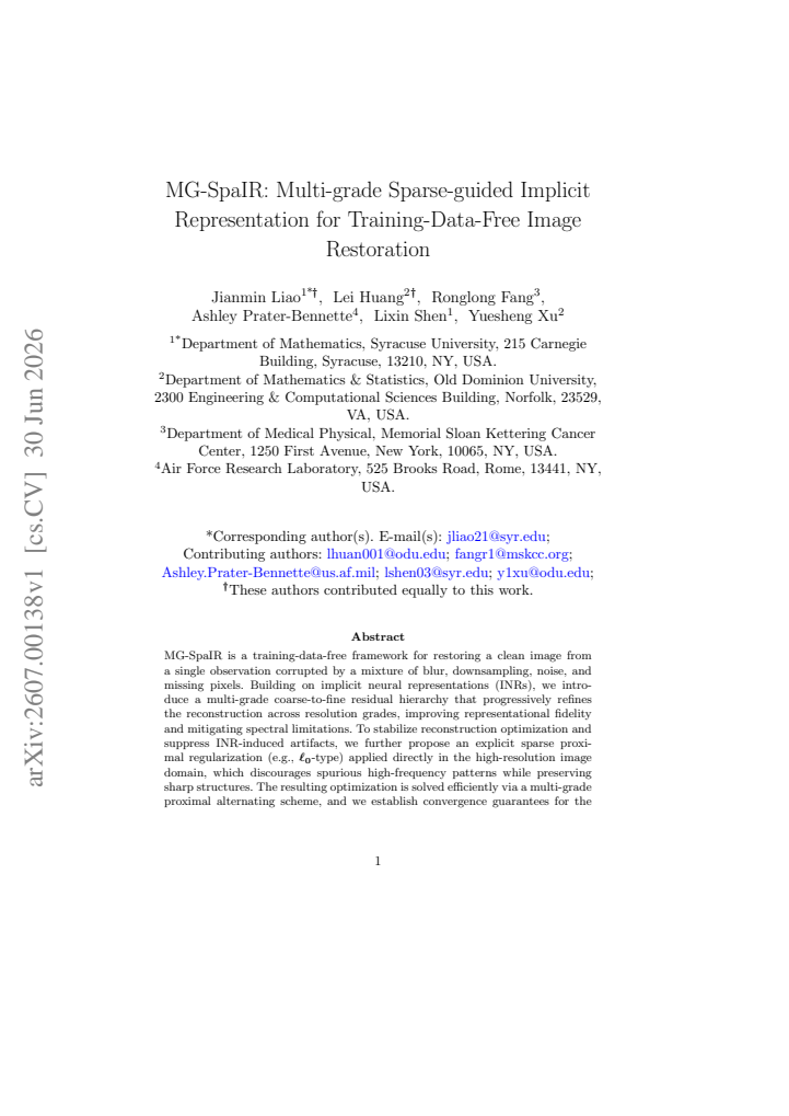 First page