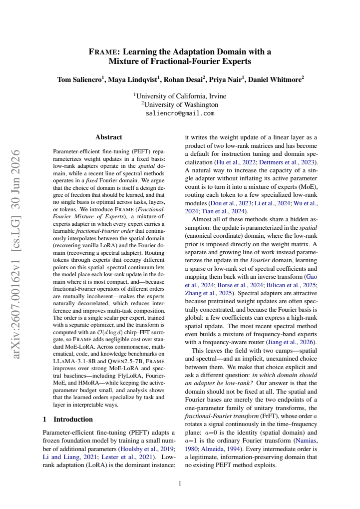First page