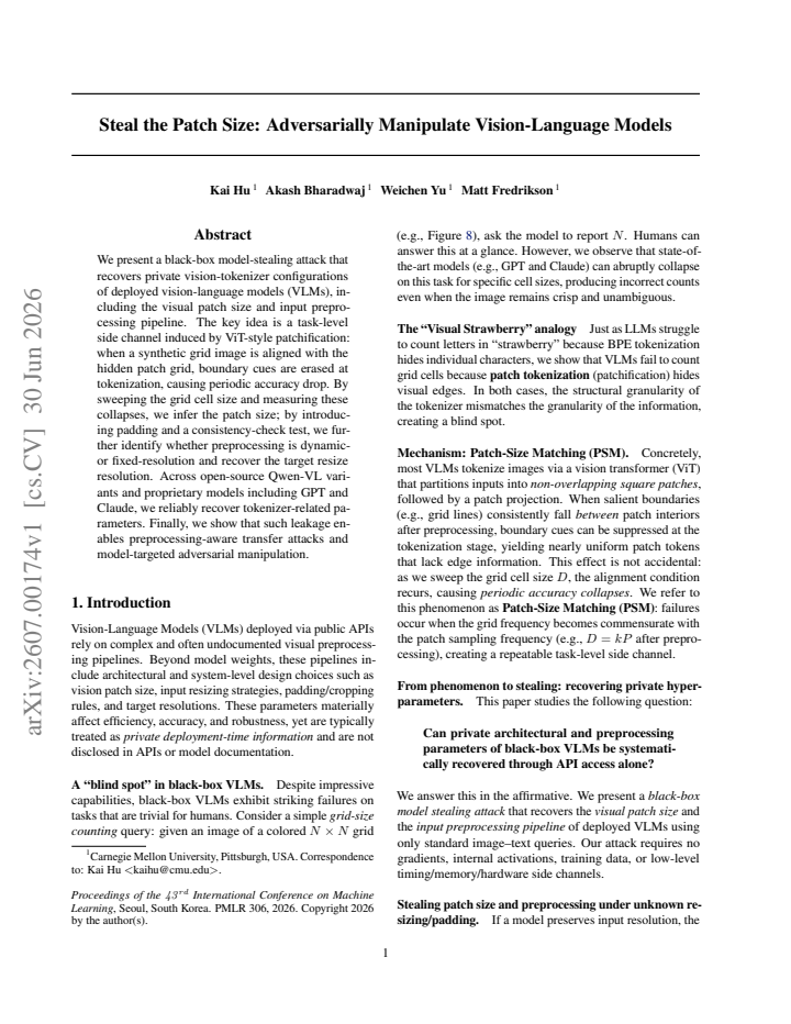 First page