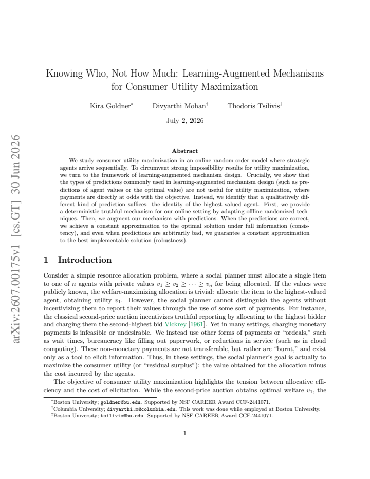 First page