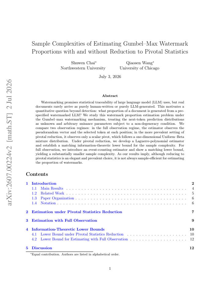 First page