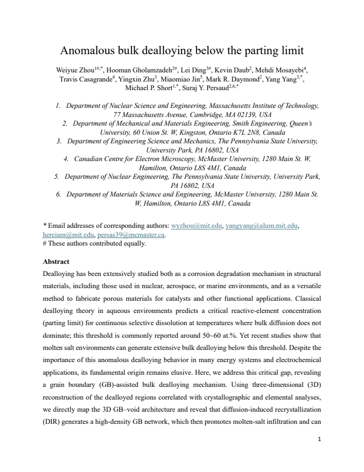 First page