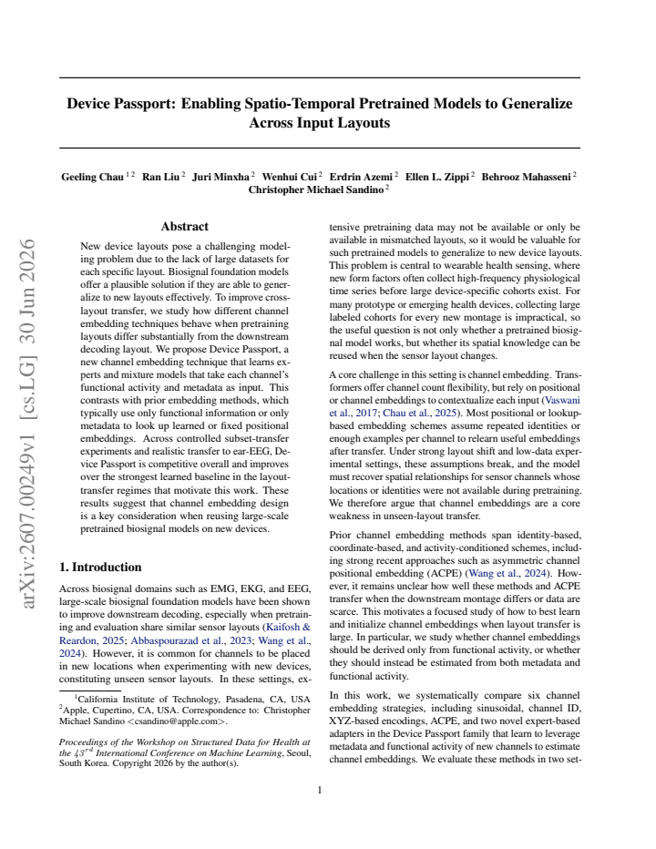 First page
