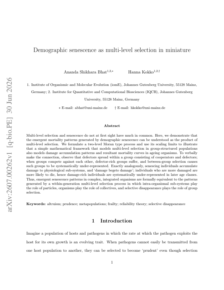 First page
