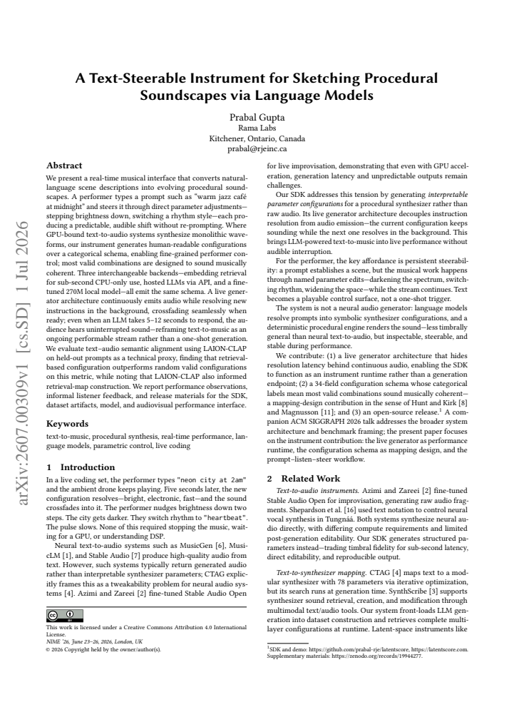 First page
