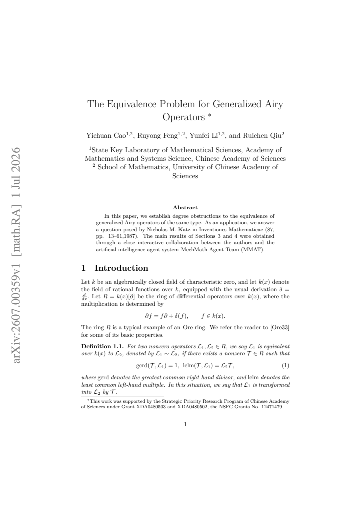 First page