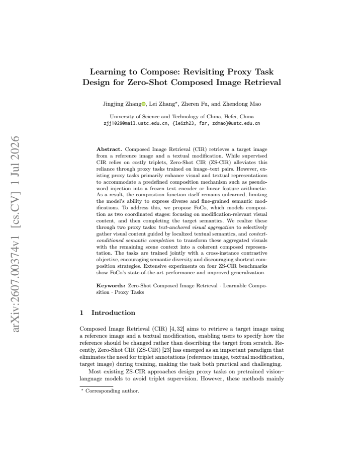 First page