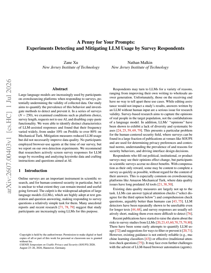 First page