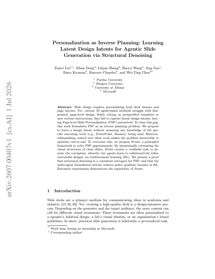 First page