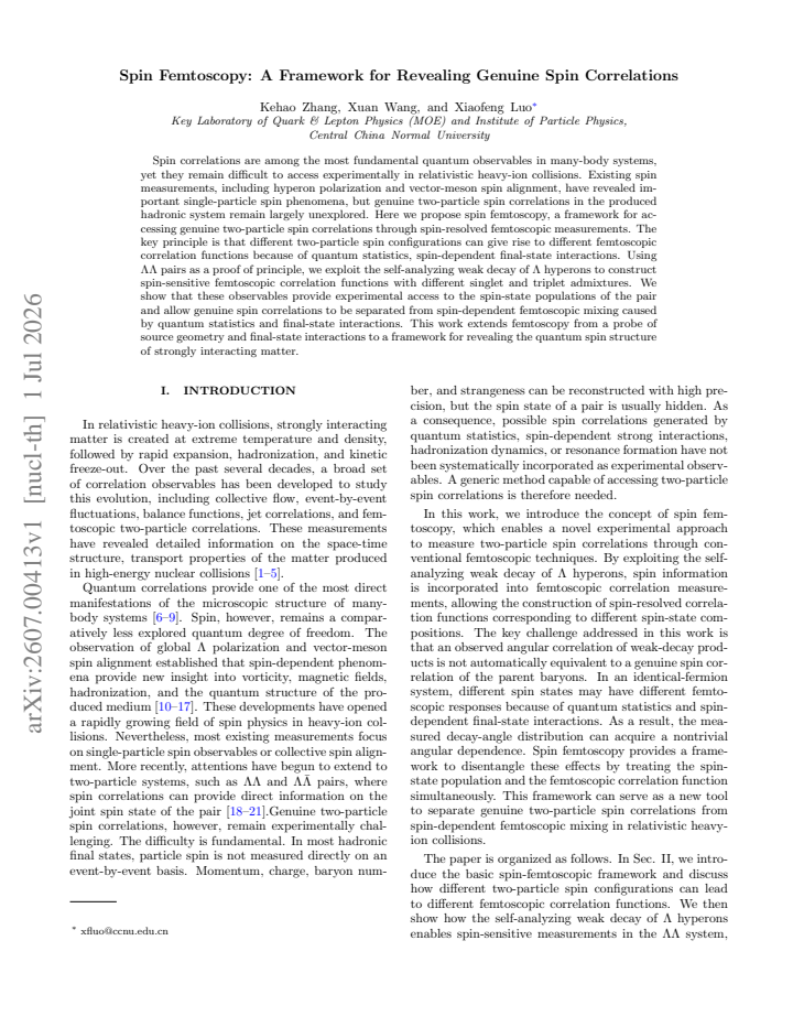 First page