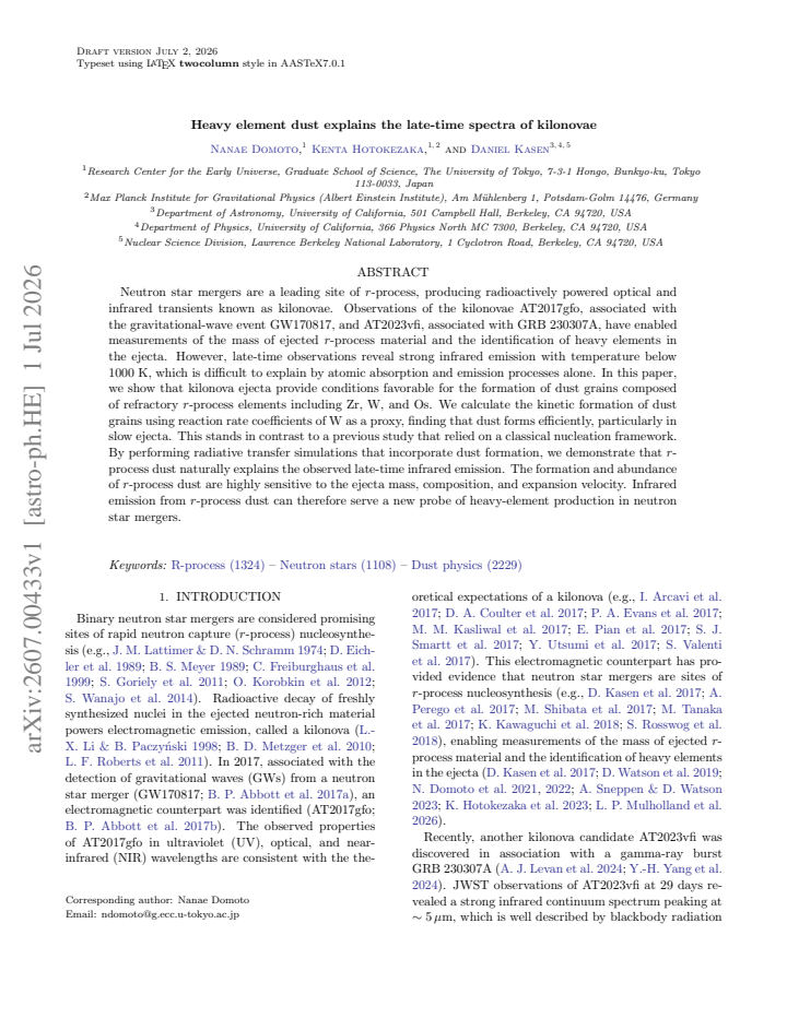 First page