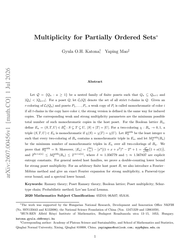 First page
