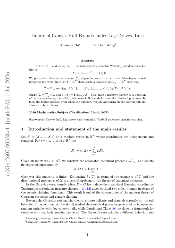 First page