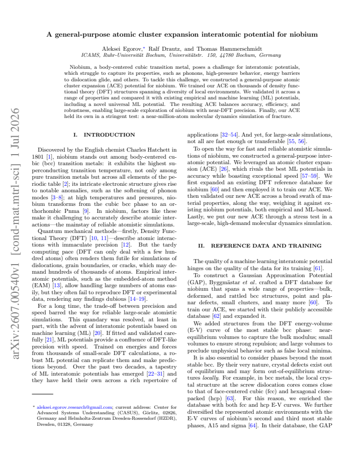 First page