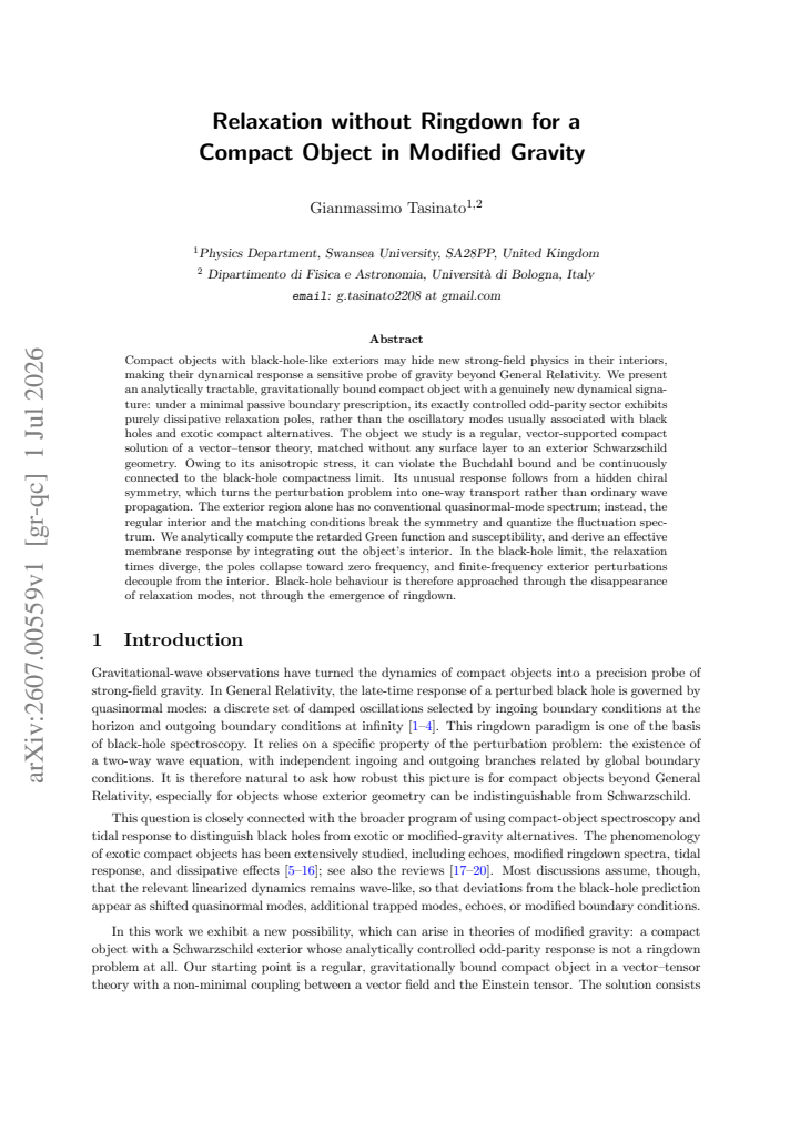 First page
