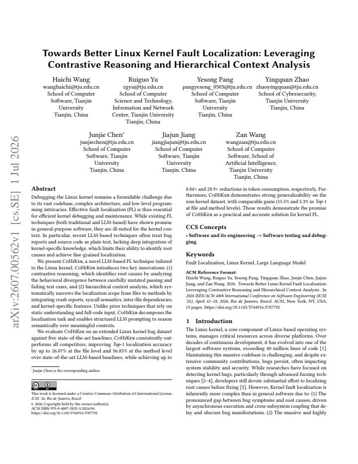 First page