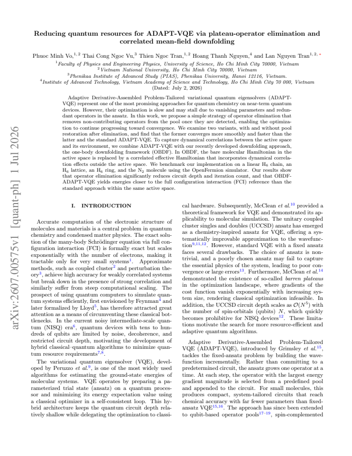 First page