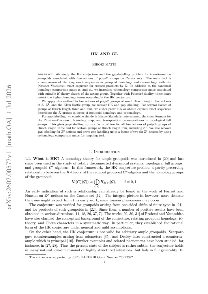 First page