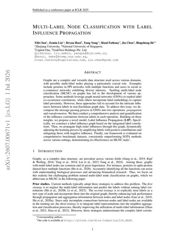 First page