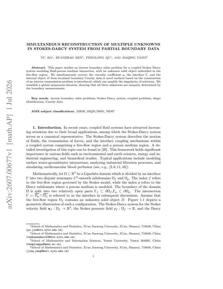 First page