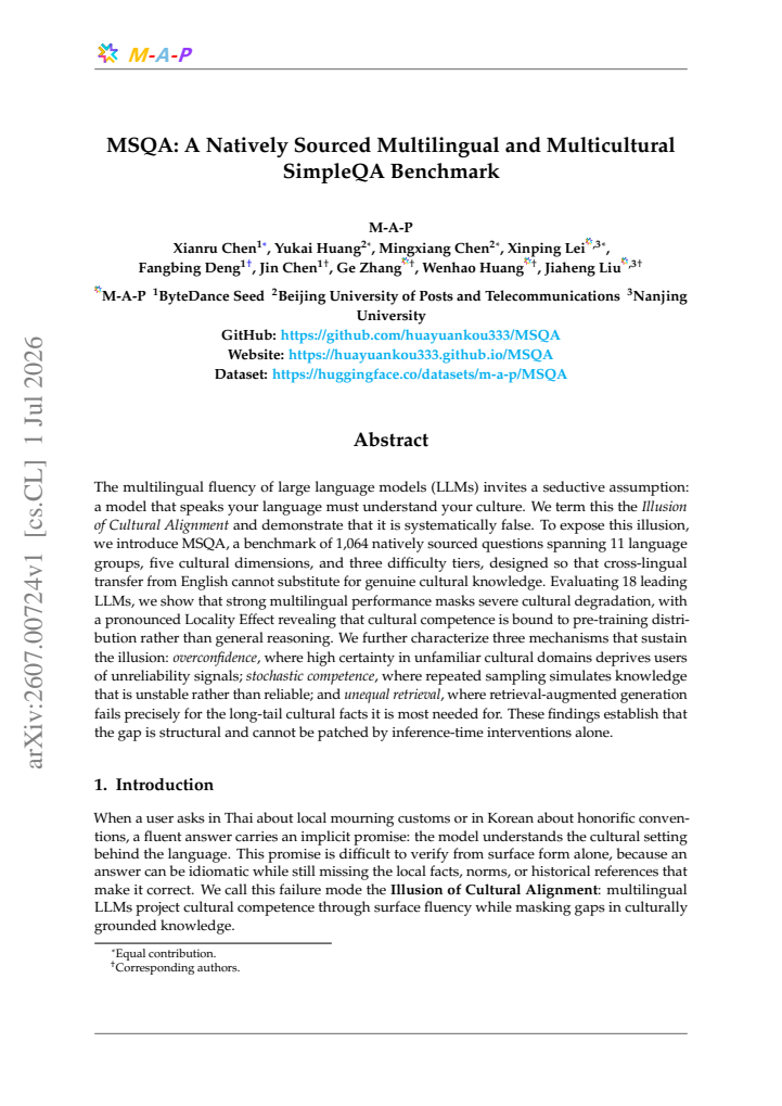 First page
