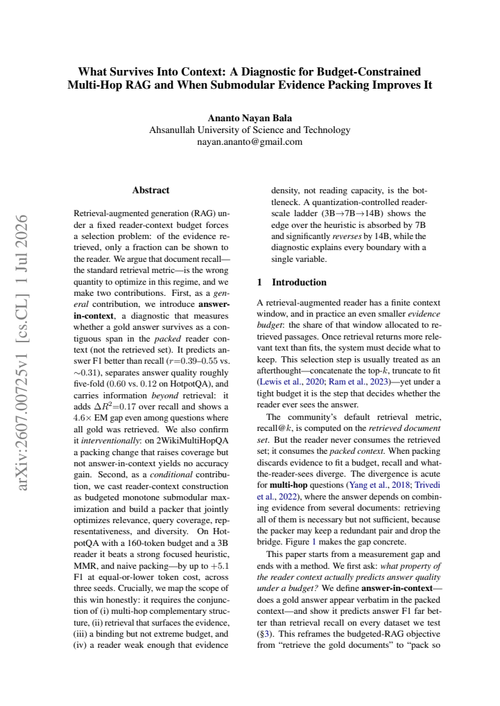 First page