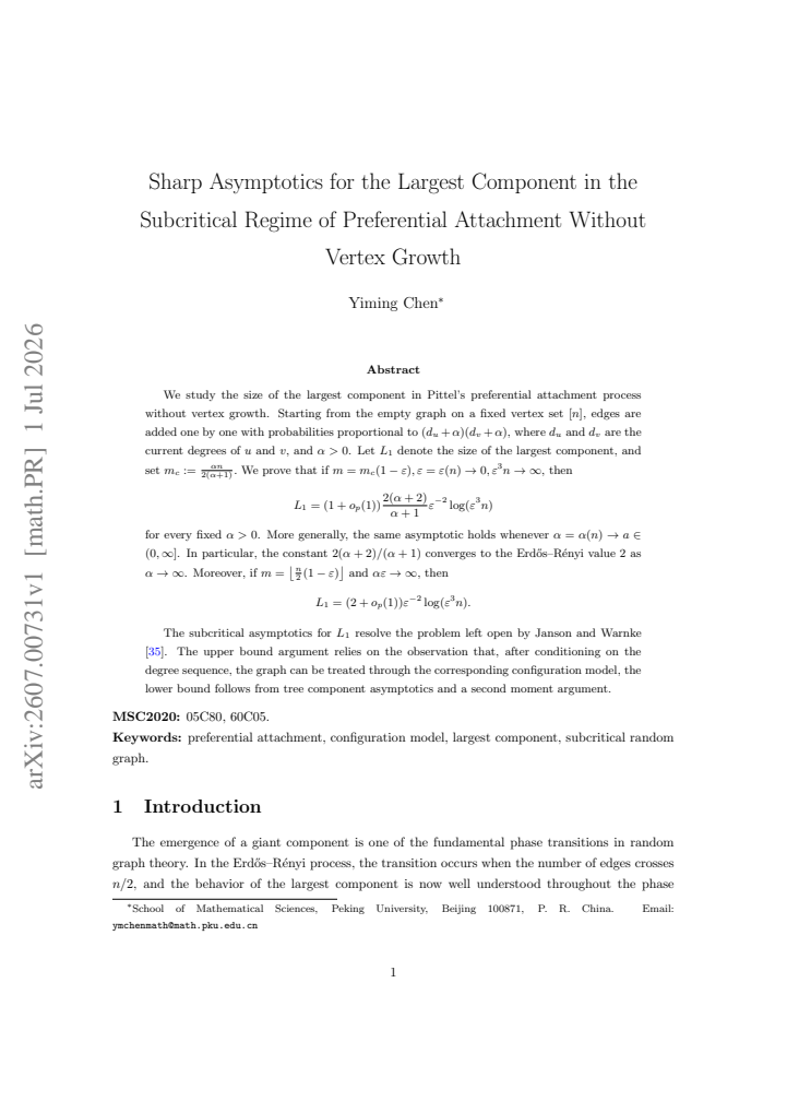 First page