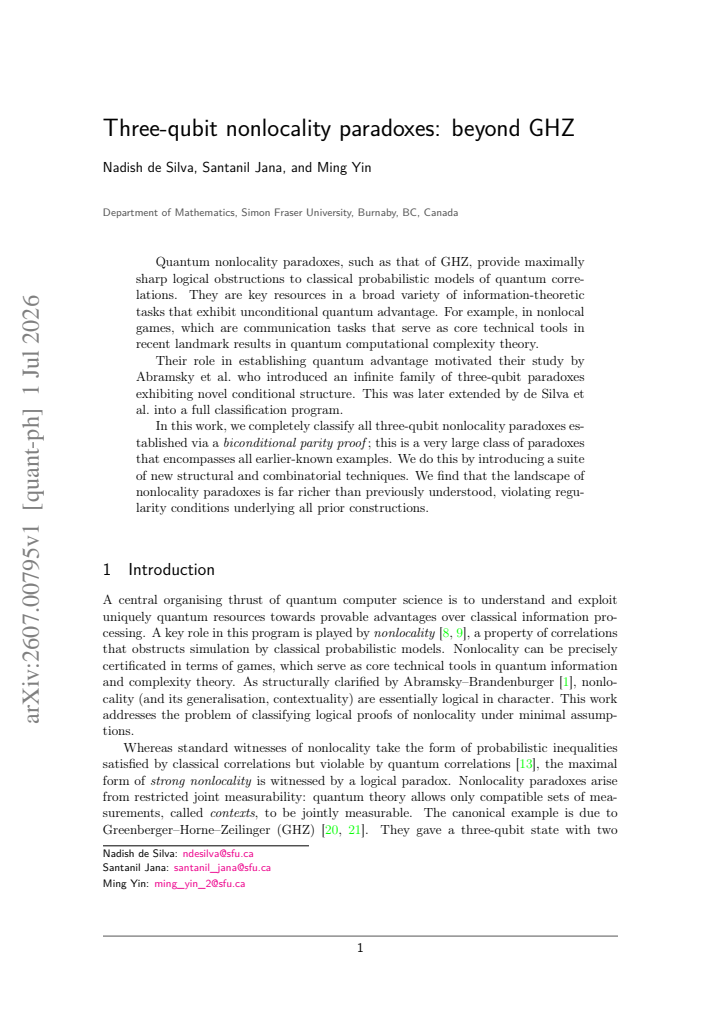 First page
