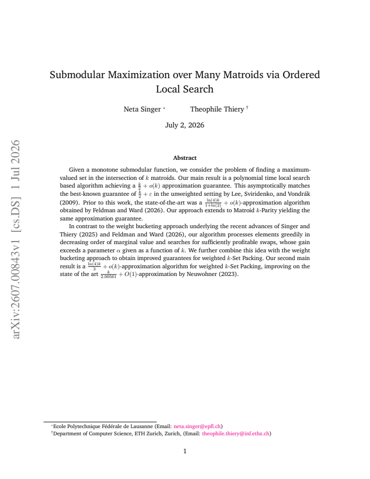 First page