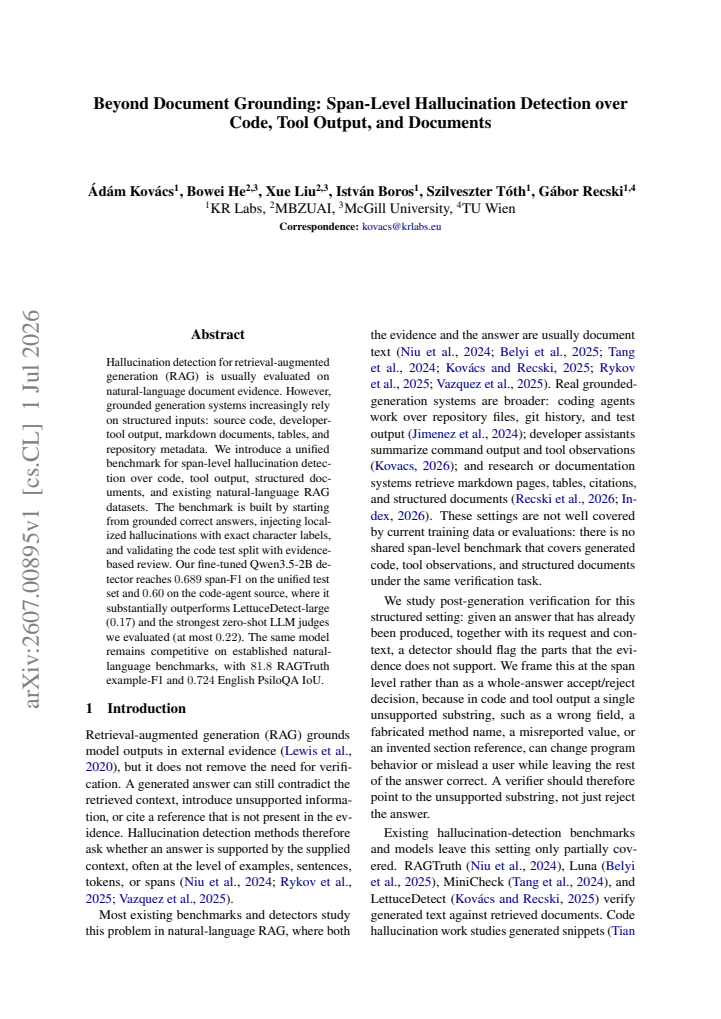 First page