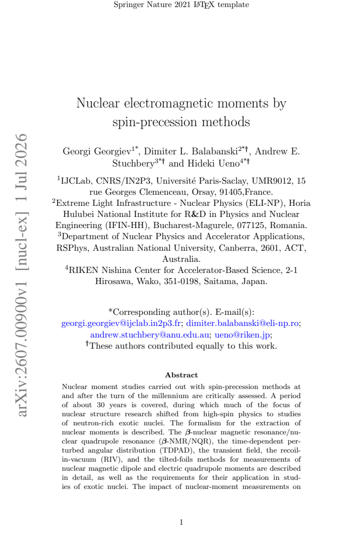 First page