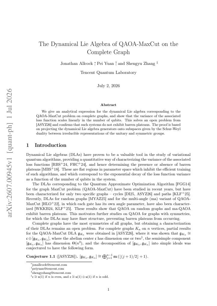 First page