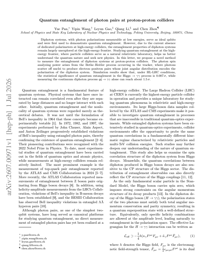 First page