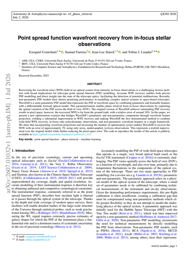 First page