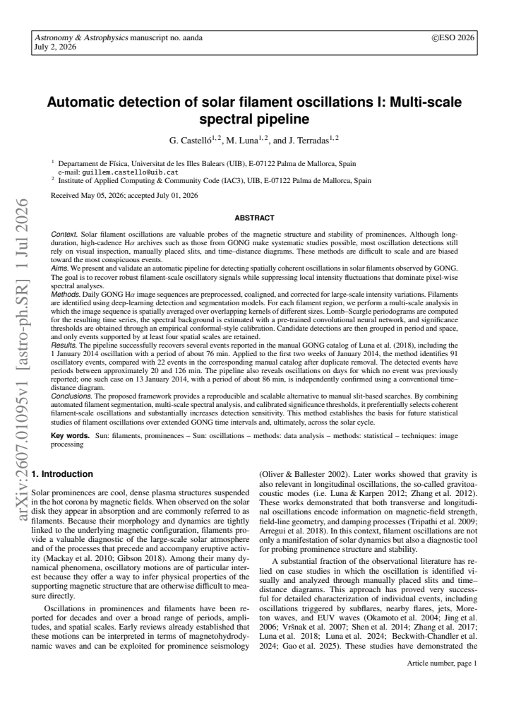 First page