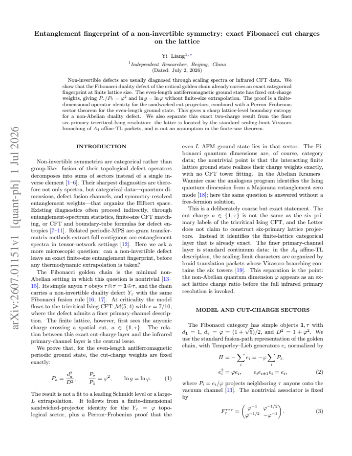 First page