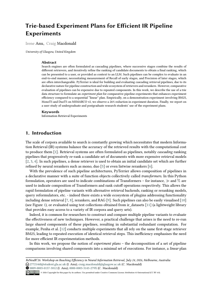 First page