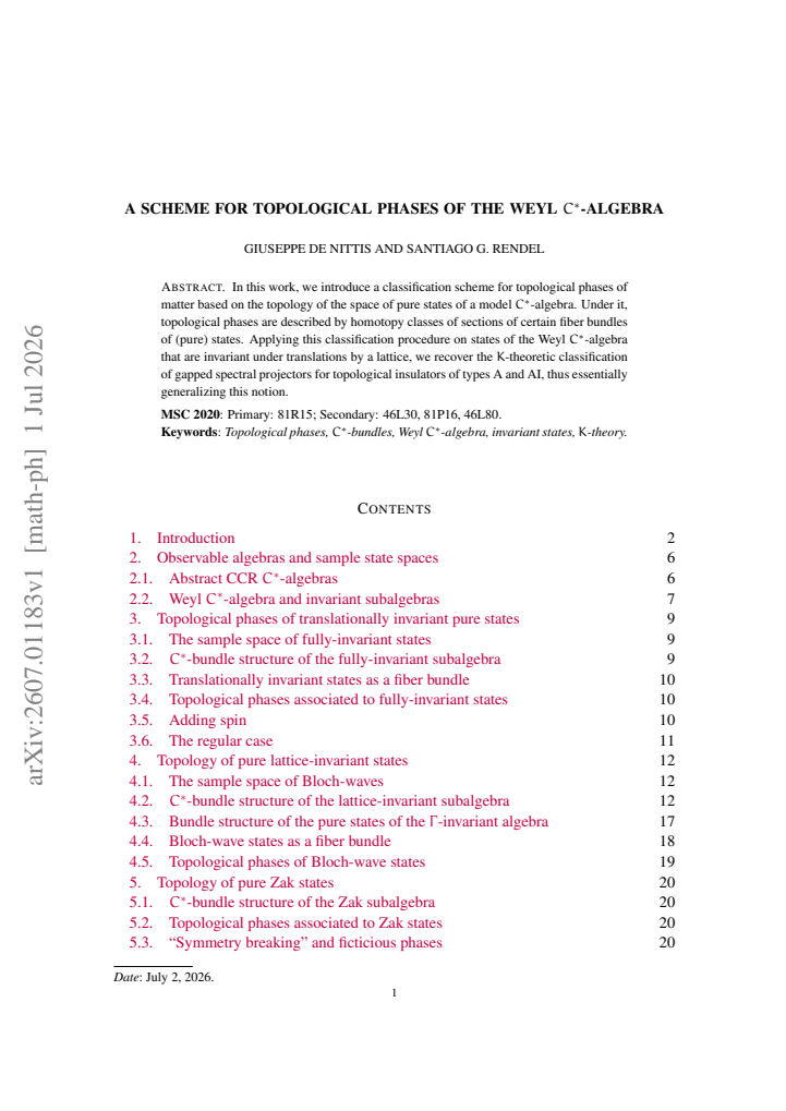 First page