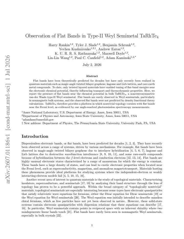 First page