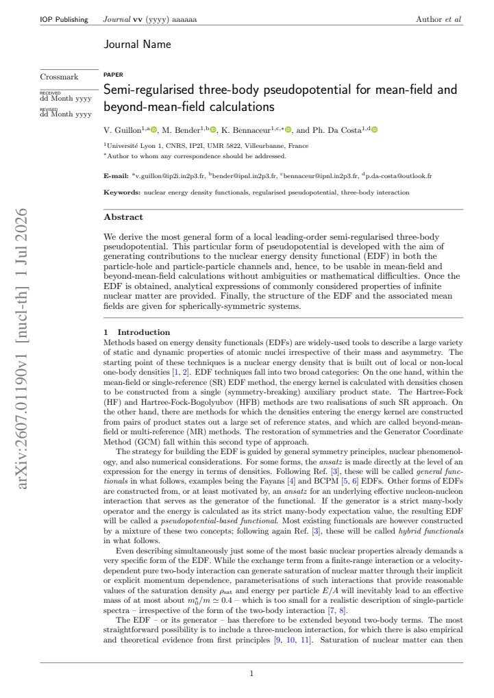 First page