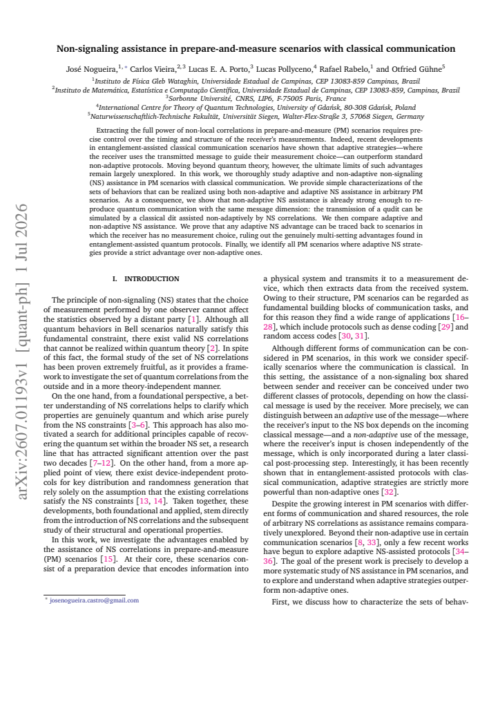First page